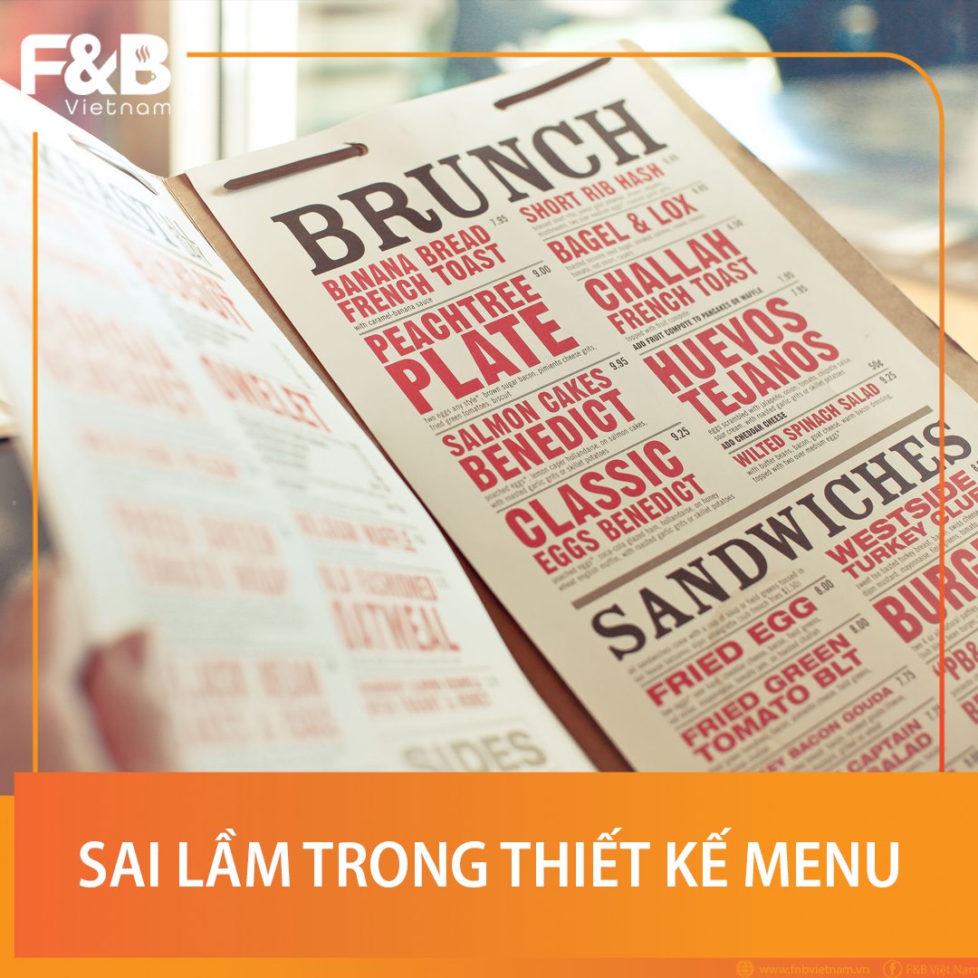 Những sai lầm và cách xây dựng trong thiết kế Menu